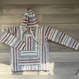 Baja striped Hooded Pullover